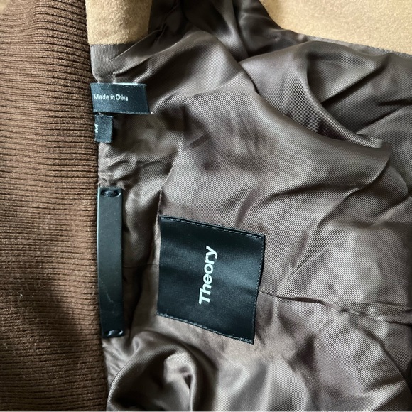 Men's Theory Wool Stand Collar Jacket M - Picture 6 of 8